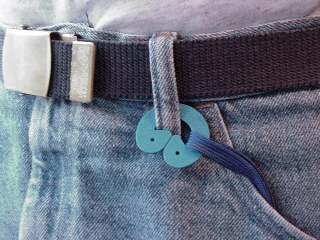 You can loop the lanyard directly on the belt, too.